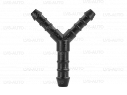 Трійник Y-подібний 6x8x6мм. PA6 GF30 пластик, PA6 GF30