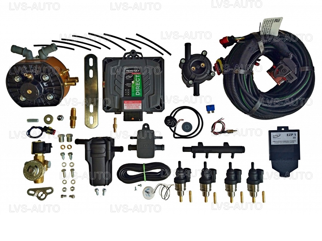 Комплект №8 KME NEVO-SKY Direct (v2) {RL} / Емулятор EZP / форсунки  Barracuda / Редуктор KME GOLD GT