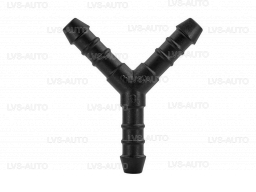 Тройник Y-образный 8x8x8мм. PA6 GF30 пластик