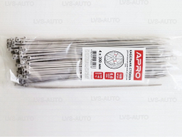 Кабельні стяжки Apro нейлон 4x300мм (100шт) сірі